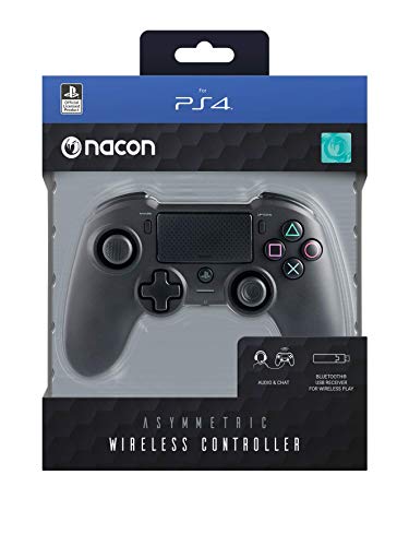 Nacon Asymmetric Wireless Manette de Jeu PC,Playstation 4 Noir - Accessoires de Jeux vidéo (Manette de Jeu, PC,Playstation 4, Analogique/Numérique, Options,Share, avec Fil &sans Fil, Bluetooth/USB)